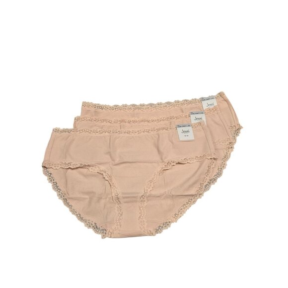 Jenni Other - Jenni Womens Plus Size 1X Lace Trim Hipster Panties Underwear 3 Pairs Pi…